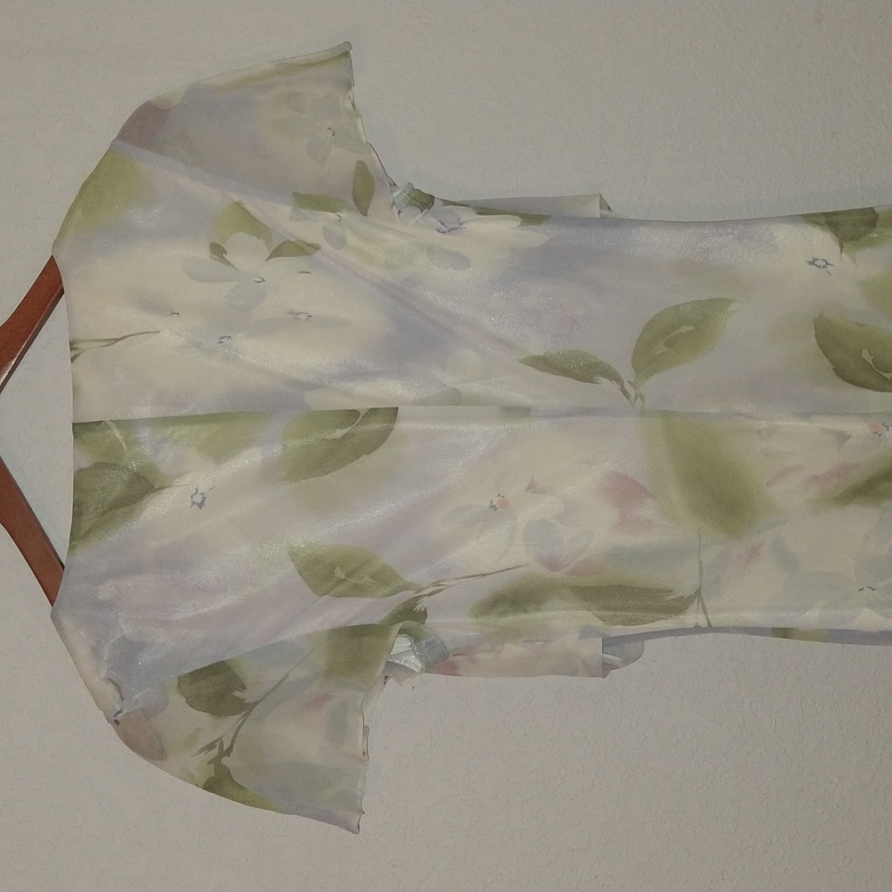 Liz Claiborne VTG Dreamy delicate,8, flutter sleeve - Picture 6 of 13